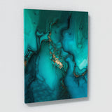 Marble Modern Luxury Turquoise Wall Art