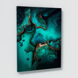 Marble Modern Luxury Turquoise Wall Art