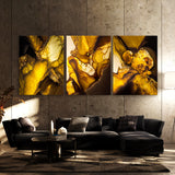 Marble Modern Luxury Yellow Wall Art