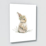 Nursery Baby Hedgehog Rabbit Raccoon 4 Wall Art