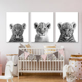 Nursery Baby Leopard Lion Tiger 2 Wall Art