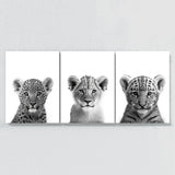 Nursery Baby Leopard Lion Tiger 2 Wall Art