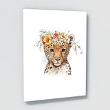 Nursery Baby Leopard Lion Tiger 4 Wall Art