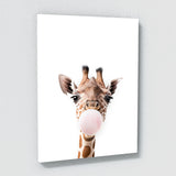 Nursery Elephant Giraffe Zebra 5 Wall Art