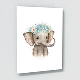 Nursery Baby Elephant Boho 89 Wall Art