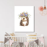 Nursery Baby Hedgehog Boho 133 Wall Art