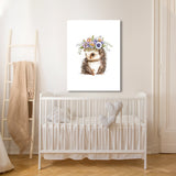 Nursery Baby Hedgehog Boho 133 Wall Art