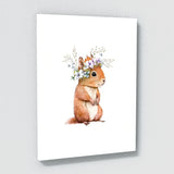 Nursery Baby Squirrel Boho 134 Wall Art