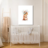 Nursery Baby Squirrel Boho 134 Wall Art