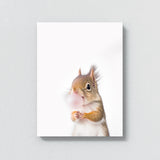 Nursery Baby Squirrel Bubble Gum 46 Wall Art