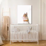 Nursery Baby Squirrel Bubble Gum 46 Wall Art