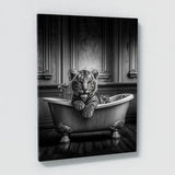 Nursery Baby Tiger Bathtub 51 Wall Art