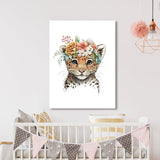 Nursery Baby Tiger Boho 94 Wall Art