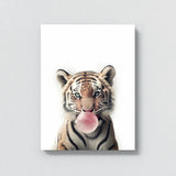 Nursery Baby Tiger Bubble Gum 8 Wall Art