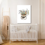 Nursery Baby Wolf Boho 211 Wall Art