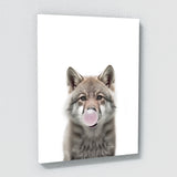 Nursery Baby Wolf Bubble Gum 44 Wall Art