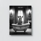 Nursery Baby Zebra Bathtub 63 Wall Art