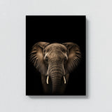 Animal Black Elephant Head 5 Wall Art