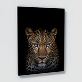 Animal Black Leopard Head 23 Wall Art