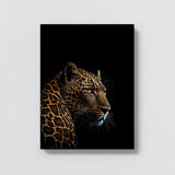 Animal Black Leopard Head 28 Wall Art