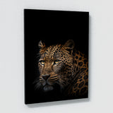 Animal Black Leopard Head 29 Wall Art