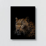 Animal Black Leopard Head 29 Wall Art