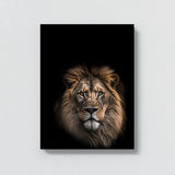 Animal Black Lion Head 133 Wall Art