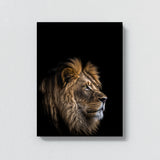 Animal Black Lion Head 145 Wall Art