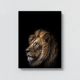 Animal Black Lion Head 147 Wall Art