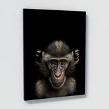 Animal Black Monkey Head 47 Wall Art