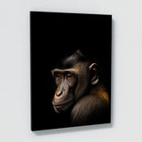 Animal Black Monkey Head 50 Wall Art