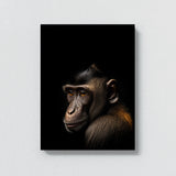 Animal Black Monkey Head 50 Wall Art