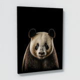 Animal Black Panda Head 59 Wall Art