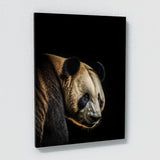 Animal Black Panda Head 61 Wall Art