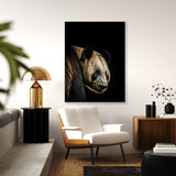 Animal Black Panda Head 61 Wall Art