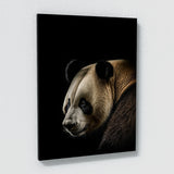 Animal Black Panda Head 62 Wall Art