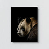 Animal Black Panda Head 62 Wall Art