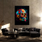 Skull Colorful Mexican Sugar Skull 10 Wall Art