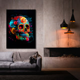 Skull Colorful Mexican Sugar Skull 10 Wall Art