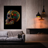 Skull Colorful Mexican Sugar Skull 16 Wall Art