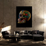 Skull Colorful Mexican Sugar Skull 16 Wall Art