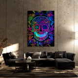 Skull Colorful Mexican Sugar Skull 25 Wall Art