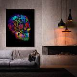 Skull Colorful Mexican Sugar Skull 27 Wall Art