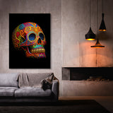 Skull Colorful Mexican Sugar Skull 30 Wall Art