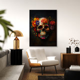 Skull Colorful Mexican Sugar Skull 31 Wall Art