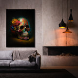 Skull Colorful Mexican Sugar Skull 33 Wall Art