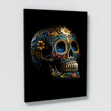 Skull Colorful Mexican Sugar Skull 4 Wall Art