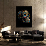 Skull Colorful Mexican Sugar Skull 4 Wall Art