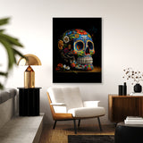 Skull Colorful Mexican Sugar Skull 40 Wall Art