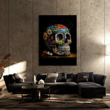 Skull Colorful Mexican Sugar Skull 40 Wall Art